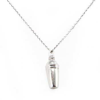 Shaker Necklace (White Silver)